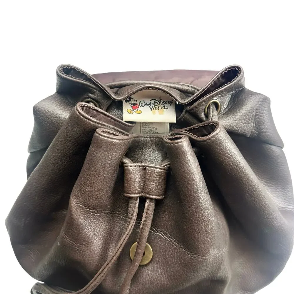 Disney | Women | Vtg 90s-00s Animal Kingdom Tree Of Life Faux Leather Backpack